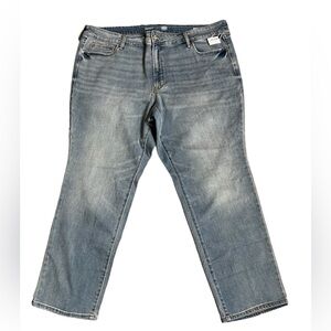 NWT Old Navy High Rise Jeans Women’s Size 24 Power Slim Straight Stretch